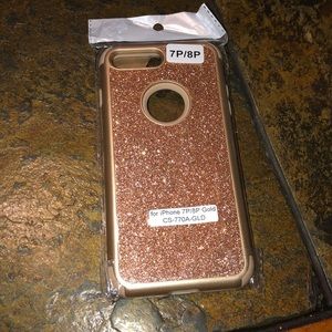 ⭐️Gold And Glitter iPhone case